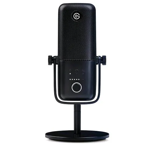 elgato Wave 3 Microfono USB a Condensatore e Soluzione di Mixaggio Digitale Tecnologia Anti-Clipping Disattivazione Audio Capacitiva, Streaming e Podcasting Nero