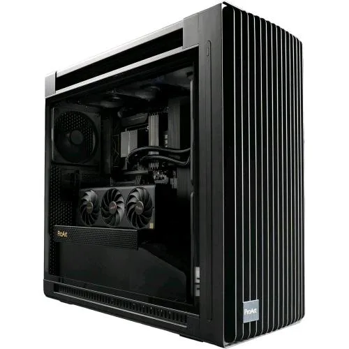 ASUS Proart PA602 TG ARGB Case Gaming e-ATX Chassis in Vetro Temperato Supporto Radiatore 420mm Ventola da 140mm 2 Ventole da 200mm Preinstallate Indicatore di Polvere Irnero