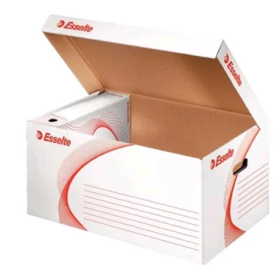 Esselte Boxy Container Scatola Archivio 265X560 mm Col. Bianco Conf 10 Pz.