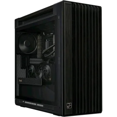 ASUS Proart PA602 Wood TG PWM Black Case Gaming e-ATX in Vetro Temperato Supporto per Dissipatore da 420mm Ventole da 140mm e 200mm Rilevatore di Polvere IR Presa D’aria Laterale Nero