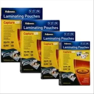 Fellowes CAPTURE125 Pouch 54X86 mm 125 MY Col. Trasparente Conf 100 Pz.