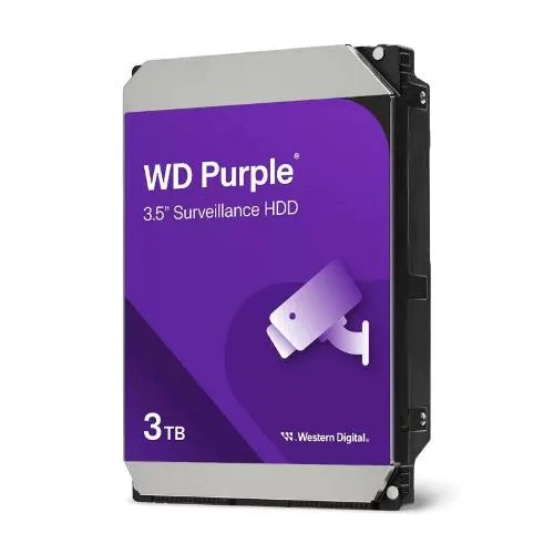 Western Digital Purple HDD 3TB Interno 3.5" SATA 6GB/S Buffer: 128 MB Videosorveglianza