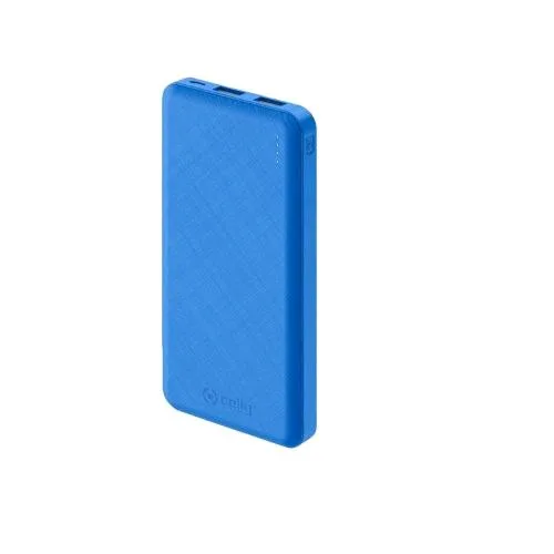 Celly Energy Powerbank 2 x USB Tipo a 1 x Micro USB 10.000 mAh Blu