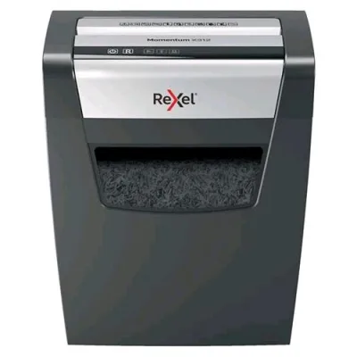 Rexel Momentum X312 Distruggidocumenti a Frammento Cestino 23l Capacita' 12 Fogli Col. Grigio