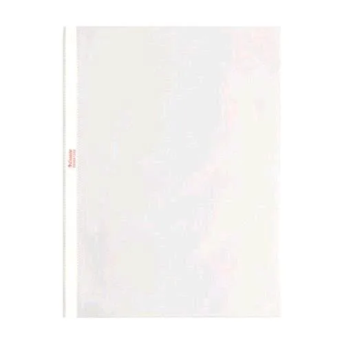 Esselte Buste con Foratura Universale in PP Buccia D'arancio CM 22X33 A4 Trasparente Conf 100 Pz.