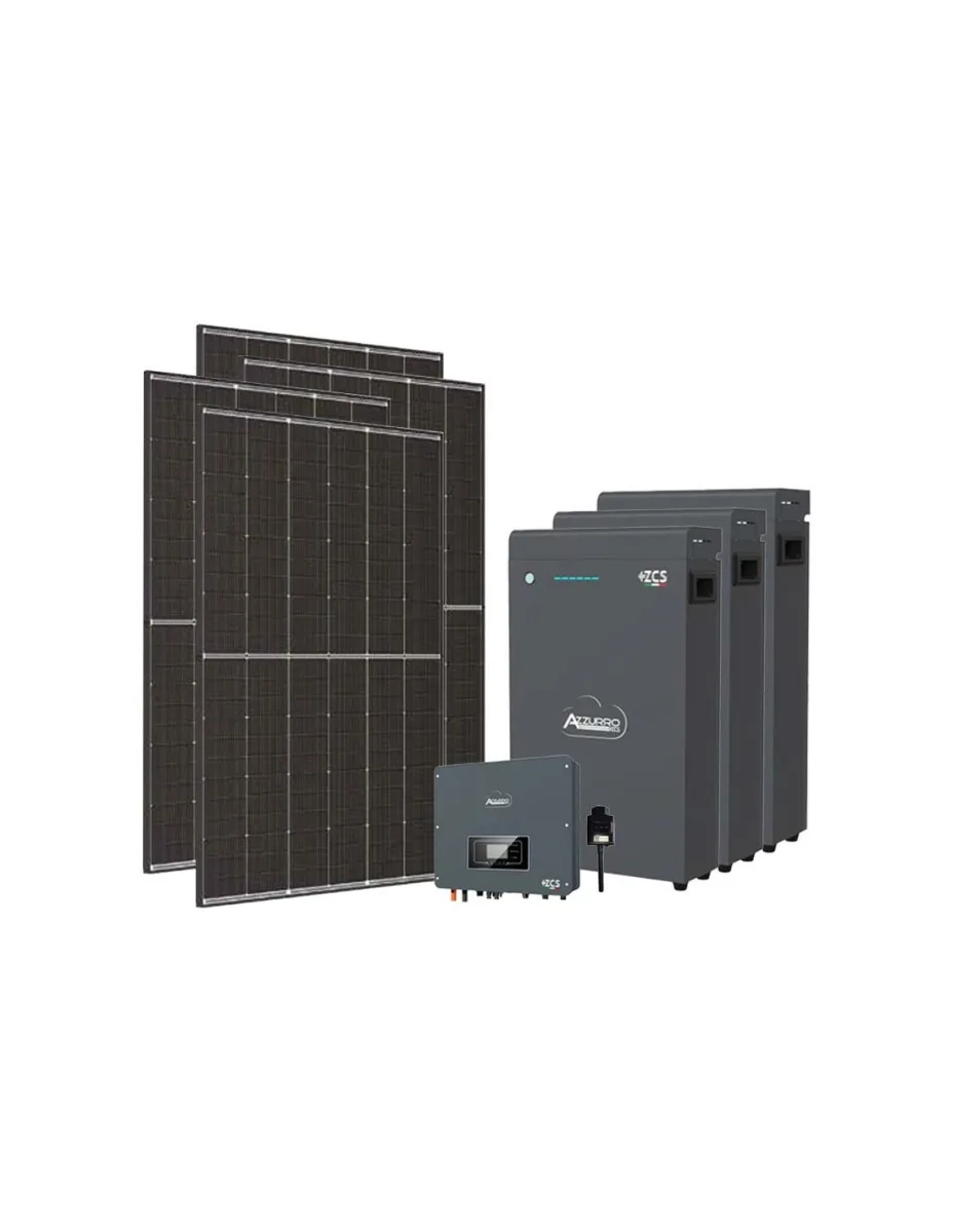Kit fotovoltaico monofase 4950W inverter 4.6kW batteria al litio 15.3kWh LV ZSX5000 S Zucchetti