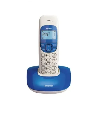 Brondi Nice DECT Gap Cordless Vivavoce Colore Bianco Azzurro