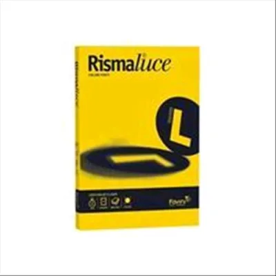 Cartotecnica Favini Risma Luce Carta A4 100 Fogli 90 g Col. Giallo Sole 53