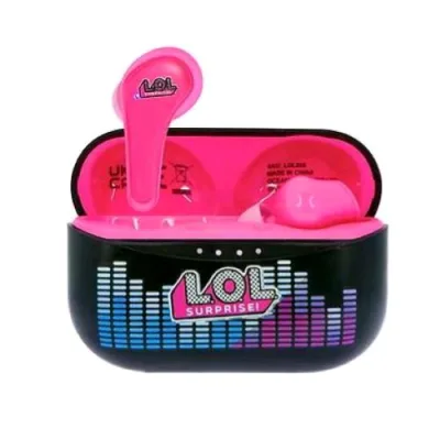 Otl LOL868 Auricolari Cuffie Wireless Bluetooth TWS Lolcon Custodia di Ricarica Black Pink