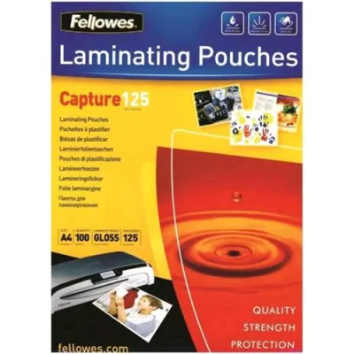 Fellowes CAPTURE125 Pouches Lucide A4 125 MY Col. Trasparente Conf 100 Pz.