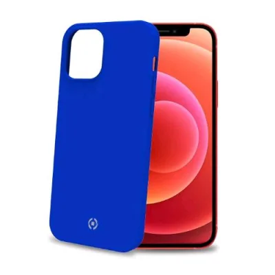 Celly Feeling Apple iPHONE 12 Mini Cover in Silicone Soft Touch Blue
