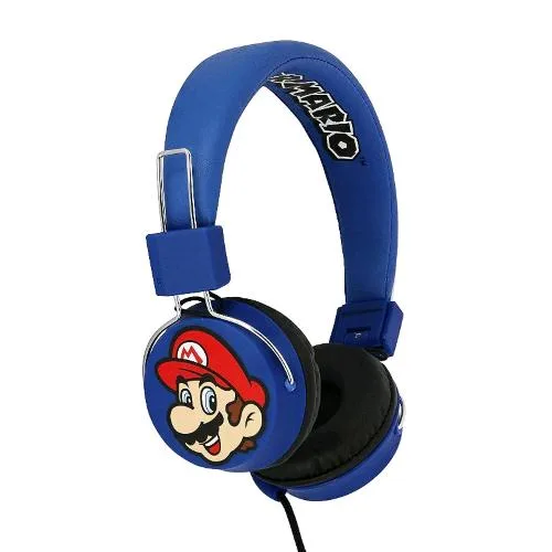Otl Mario And Luigi Cuffie con Filo Jack 3.54 mm Regolabili Blu