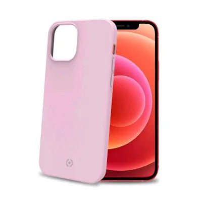Celly Feeling Apple iPHONE 12 Mini Cover in Silicone Soft Touch Rosa