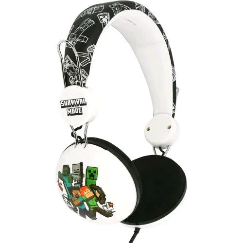 Otl Minecraft Cuffie Stereo per Bambini con Cavo Jack 3.5mm