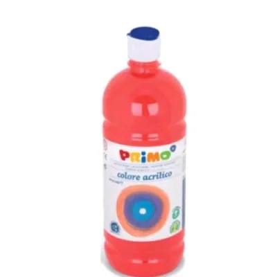 Primo Tempera Acrilica Flacone da 1000 ml Vermiglione