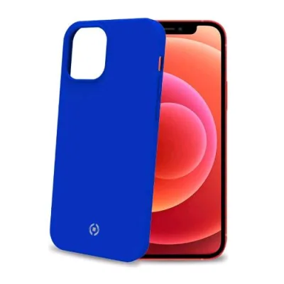 Celly Feeling Apple iPHONE 12 Pro Max Cover in Siloicone Soft Touch Blu