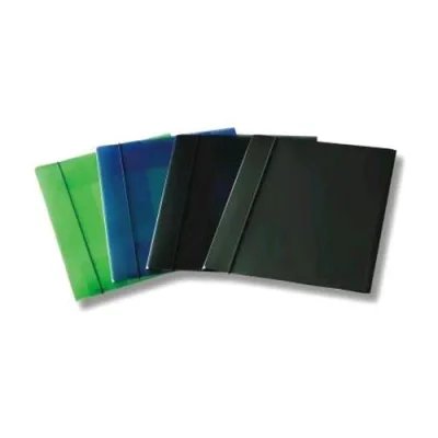 Fellowes Cartella 3 Lembi C/Elastico in PP 250X350MM A4 Col.trasparente Verde