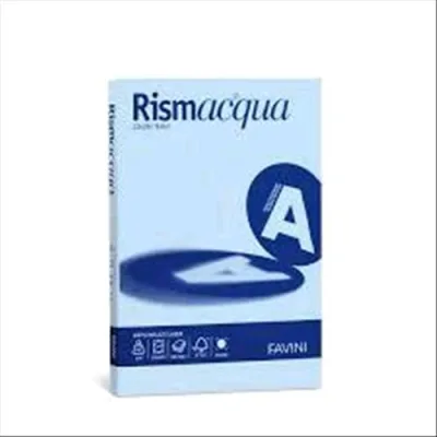 Cartotecnica Favini Rismacqua Carta A4 100 Fogli 90 g Celeste 08