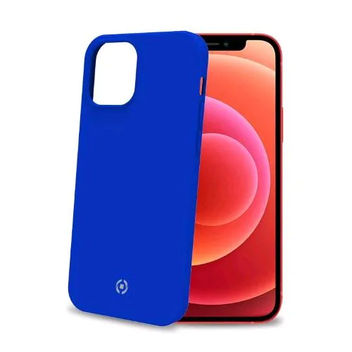 Celly Feeling Apple iPHONE 12/12 Pro Cover in Siloicone Soft Touch Blu