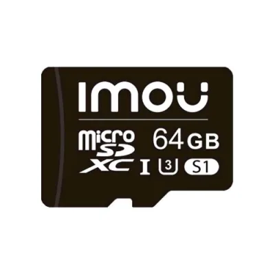 IMOU ST2-64-S1 Memory Card Microsdxc 64GB Classe 10 Uhs-I U1 95/35 MB/Sec Nero