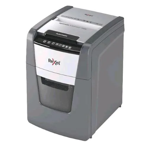 Rexel Optimum Autofeed+ 100M Distruggidocumenti a Microparticelle Cestino 34 l Capacita' 100 Fogli Grigio