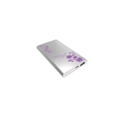 Inwin In Win Allure Power Bank 5000mAh 5V/2A 1 x Micro USB 1 x USB Tipo a Silver Viola