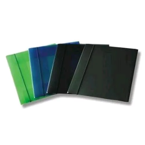 Fellowes Cartella 3 Lembi C/Elastico in PP 250X350MM Col. Metal Silver