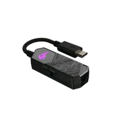 ASUS Rog Clavis Amplificatore Audio e Aura Sync da USB-C a Jack 3.5 mm Nero