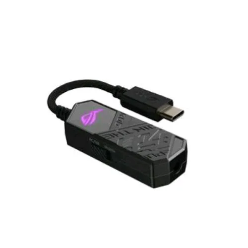 ASUS Rog Clavis Amplificatore Audio e Aura Sync da USB-C a Jack 3.5 mm Nero
