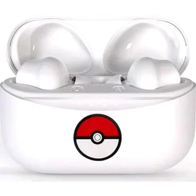 Otl PK0860 Auricolari Wireless Bluetooth TWS Pokemon Pokeball con Custodia di Ricarica White