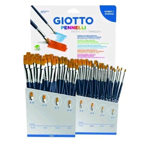 Giotto Taklon Espositore Pennelli Serie 600 Misure Assortite Conf 96 Pz.