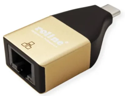 ADATTATORE USB 3.2 C-RJ45 M/F GIGABIT CAVO 0,15MT