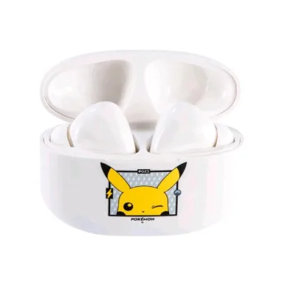 Otl PK0968 Cuffie Auricolari Wireless Bluetooth Pokemon in-Ear con Custodia di Ricarica Bianco