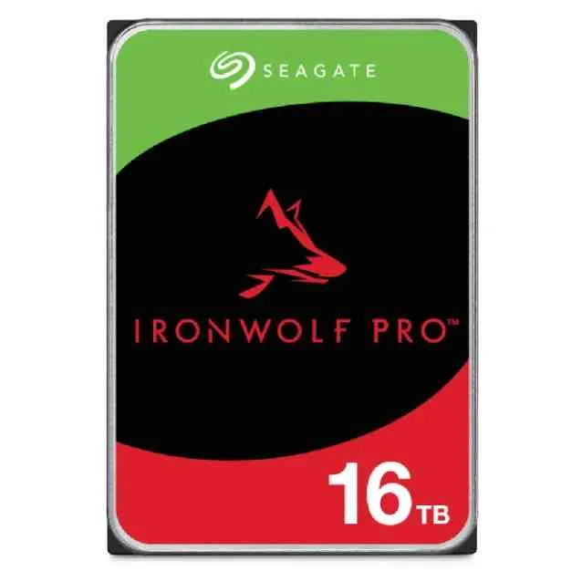 Seagate Ironwolf Pro HDD 16TB SATA 3.5" 7200RPM Enterprise NAS CMR 256MB di Cache 6GB/S