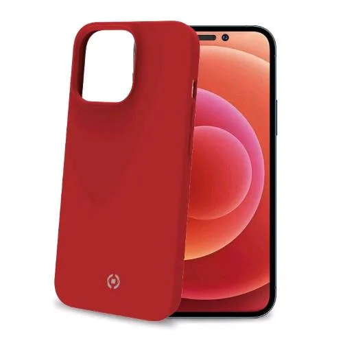 Celly Feeling Apple iPHONE 14 Pro Max Cover in Silicone Soft Touch Red