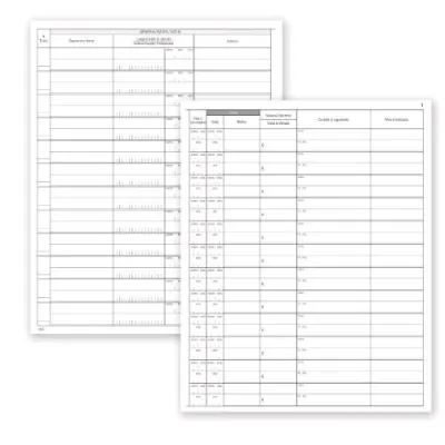 Data Ufficio Registro Elenco Soci per Associazioni 24 Fogli Conf 2 Pz.