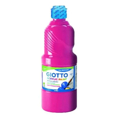 Giotto Temera Acrilica Flacone da 500ml Magenta