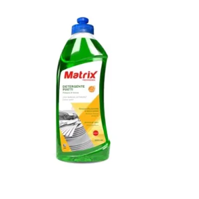 Matrix Sapone Liquido per Piatti e Stoviglie al Limone Flacone da 1 l Conf 6 Pz.