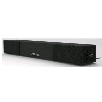Empire SB-200ECOPB Soundbar con Sub Integrato 200W Sistema 2.1 All in One con Funzione Eco e Staffa WS502 Nero