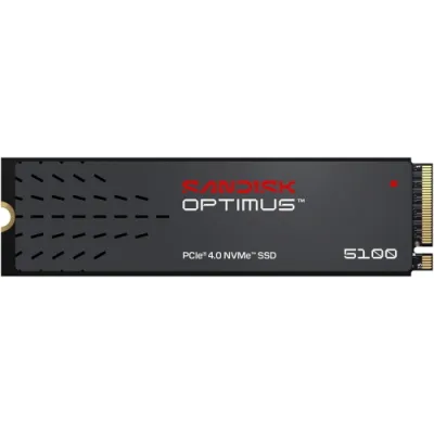 SanDisk Optimus 5100 SSD 4TB Interno M.2 2280 NVMe PCI Express 4.0 NVMe QLC 3D Nand Lettura 6.900 MB/S Scrittura 6.700 MB/S Nero