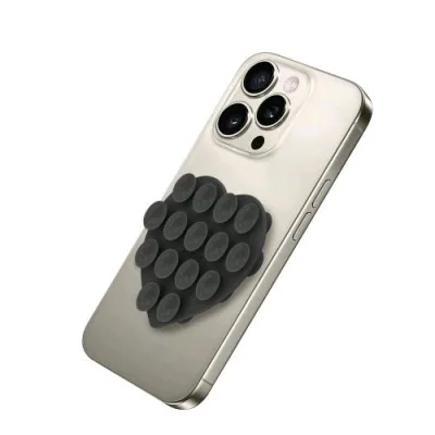 Celly Fixheart Supporto a Ventosa in Silicone per Smartphone a Forma di Cuore Colore Nero