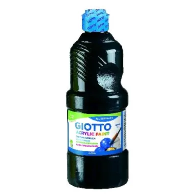 Giotto Tempera Acrilica Flacone da 500 ml Nero