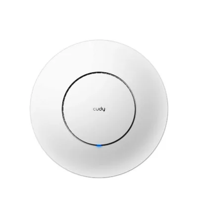 CUDY AP3000 Access Point AX3000 Wi-Fi 6 2.5Gbps RJ-45 Mesh Mu-Mimo Alimentazione POE o DC Alimentatore 12 V Incluso Montabile a Parete Bianco