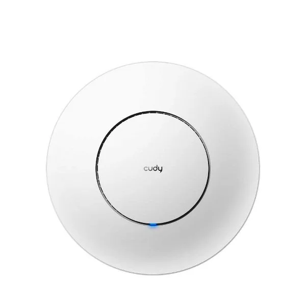 CUDY AP3000 Access Point AX3000 Wi-Fi 6 2.5Gbps RJ-45 Mesh Mu-Mimo Alimentazione POE o DC Alimentatore 12 V Incluso Montabile a Parete Bianco