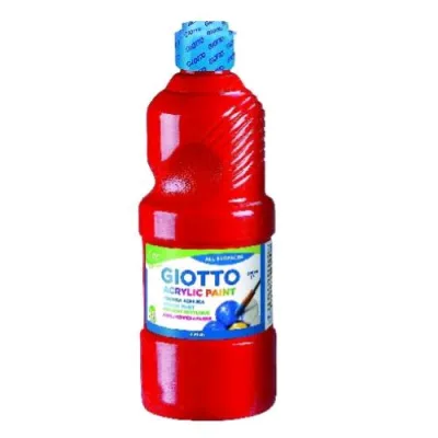 Giotto Tempera Acrilica Flacone da 500 ml Rosso