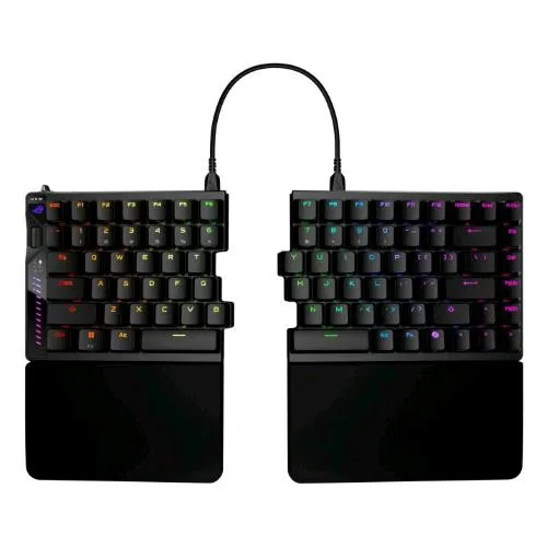 ASUS Rog Falcata Tastiera Gaming USB + RF Wireless + Bluetooth Retroilluminazione LED RGB Multicolore Nero