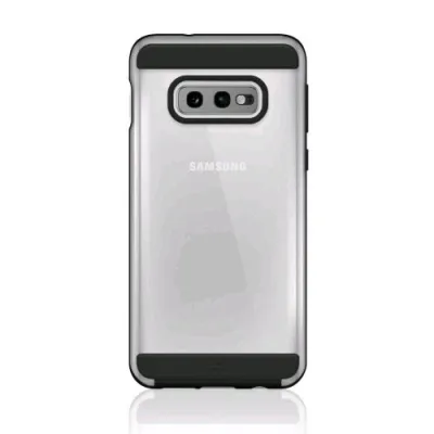 Black Rock Samsung Galaxy S10E Cover in Tpu Anti Shock Assorbion Trasparente/Nero