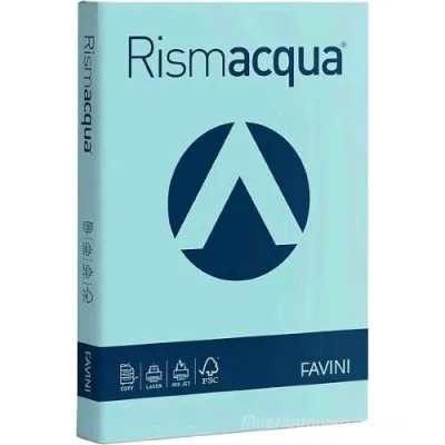 Cartotecnica Favini Rismacqua Risma da 125 Fogli 200 g 21 x 29.7 cm A4 Celeste