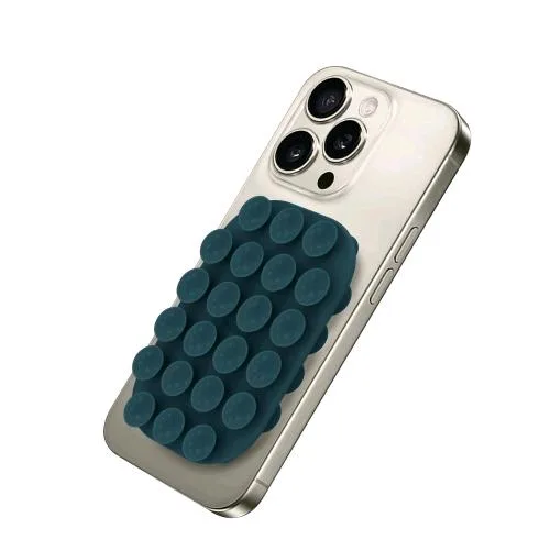Celly Fixsquare Supporto a Ventosa per Smartphone in Silicone Blu Scuro