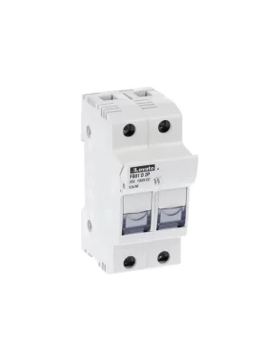 Base portafusibili per fusibili 10x38mm 32A 1000VDC 2P Lovato - FB01D2P